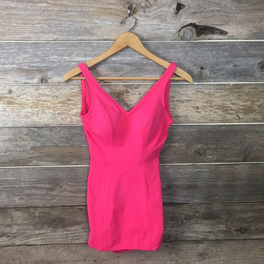 Vintage 1950’s Pinup Bubble Gum Pink swimsuit
